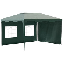 Load image into Gallery viewer, 3x4m Green Party Gazebo Tent with 2 Sidewalls - Perfect for Any Outdoor Event!
