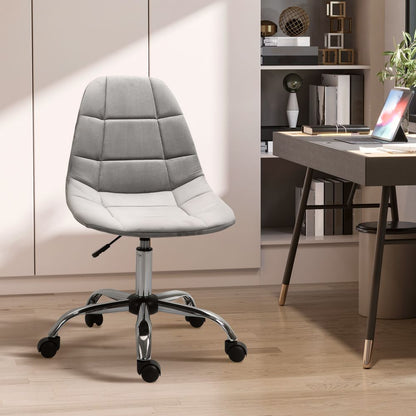 Vinsetto Grey Ergonomic Office Chair - Adjustable Height & Luxurious Comfort