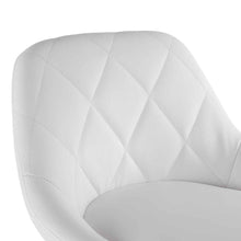 Load image into Gallery viewer, 2pcs Adjustable High Type with Disk No Armrest Rhombus Backrest Design Bar Stools White
