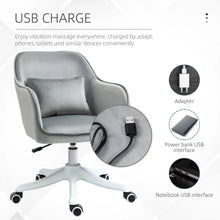 Load image into Gallery viewer, Rechargeable Massage Office Chair with Velvet Comfort &amp; Easy Mobility Wheels
