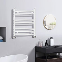 Load image into Gallery viewer, Effortlessly Cozy: HOMCOM 600mm Heated Towel Rail - Luxurious Warmth Anytime!
