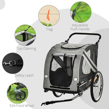 Load image into Gallery viewer, Transformative 2-in-1 Dog Bike Trailer &amp; Stroller - Safety meets Adventure!
