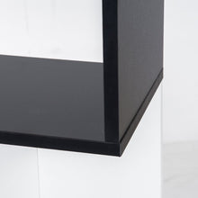 Load image into Gallery viewer, Stylish 5-Tier S-Shape Bookcase - Versatile Shelf &amp; Room Divider in Black
