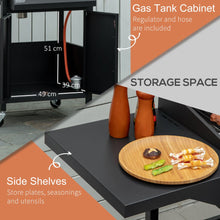Load image into Gallery viewer, Ultimate 3-Burner Portable Gas BBQ Grill with Warming Rack &amp; Storage Cabinet

