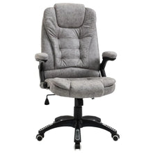 Load image into Gallery viewer, Luxury Grey High Back Office Chair with Swivel Wheels &amp; Adjustable Arms
