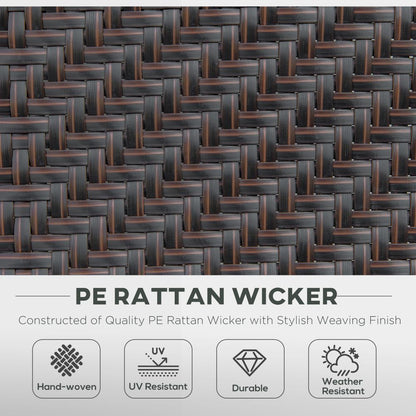 Set of 2 Adjustable Outdoor Rattan Chairs - Durable & Stylish for Patio Dining