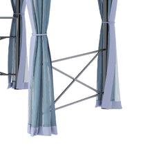 Load image into Gallery viewer, Hexagon Metal Gazebo Canopy 4x4.7m - Elegant Outdoor Shelter with Bug Netting
