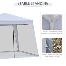 Load image into Gallery viewer, Outsunny 3x3m Outdoor Gazebo Tent with Mesh Screens - Stylish Grey Shelter!
