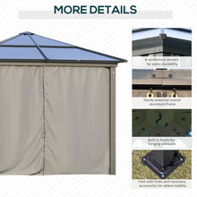 Load image into Gallery viewer, Premium 3x3m Hardtop Aluminium Gazebo with Curtains &amp; Bug Netting
