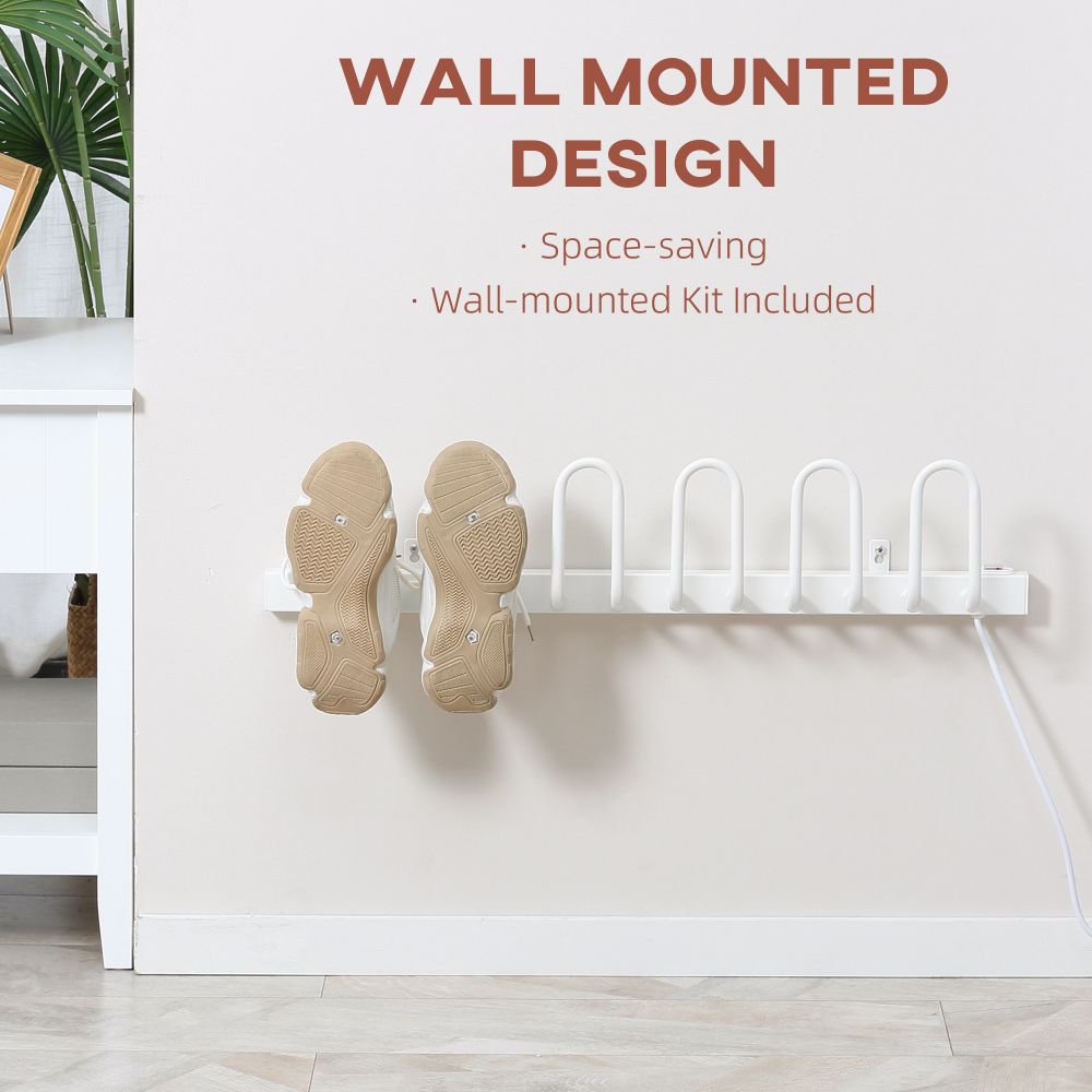 QuickDry Wall-Mounted Electric Shoe Dryer - Eliminate Moisture & Odors!