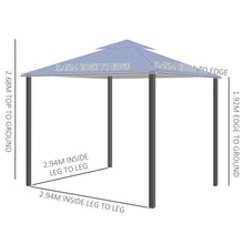 Load image into Gallery viewer, Outsunny 3.5x3.5m Side-Less Canopy Tent Gazebo - Stylish &amp; Durable Shelter
