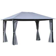 Load image into Gallery viewer, Premium 4x3m Grey Gazebo Canopy Tent with Curtains &amp; Netting - Outdoor Comfort!
