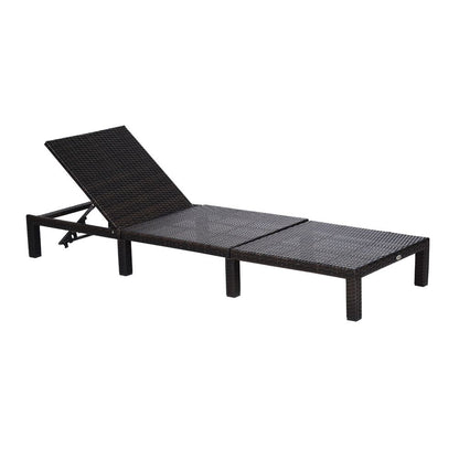 Premium Rattan Sun Lounger Bed - Weatherproof Comfort for Year-Round Relaxation