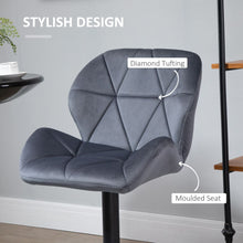 Load image into Gallery viewer, Elevate Your Space: Adjustable Height Dark Grey Bar Stool Set of 2

