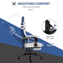 Load image into Gallery viewer, Ultimate Comfort Luxe Gaming Chair with Footrest &amp; Recline - Red/Blue
