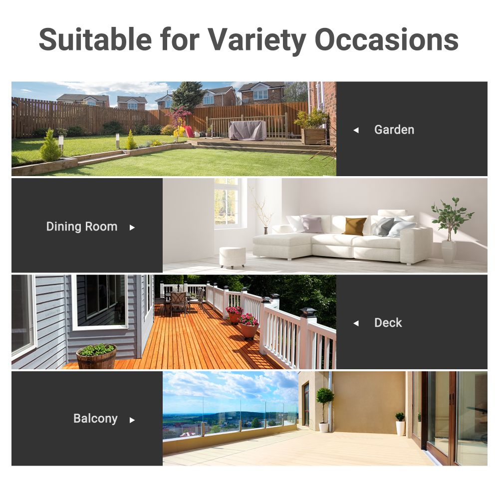 Elegant Square Glass Bistro Table for Indoor/Outdoor Dining - 68.5x84 cm