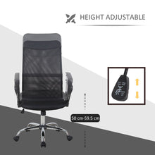 Load image into Gallery viewer, Executive Office Chair High Back Mesh Back Seat Desk Chairs, Black HOMCOM
