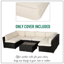 Load image into Gallery viewer, Revive Your Rattan: 12-Piece Beige Outdoor Cushion Replacement Set

