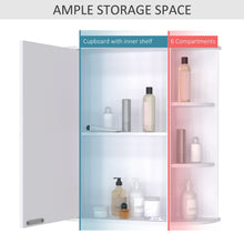Load image into Gallery viewer, Stylish Wall-Mounted Bathroom Cabinet with Mirror &amp; Adjustable Storage
