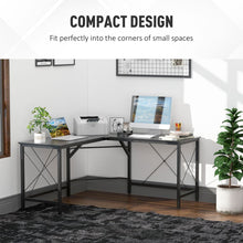 Load image into Gallery viewer, Modern Corner L-Shaped Desk for Home Office &amp; Gaming – Sleek Black Finish
