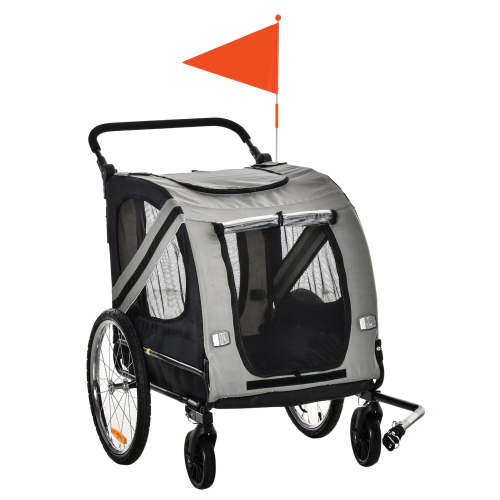 Transformative 2-in-1 Dog Bike Trailer & Stroller - Safety meets Adventure!
