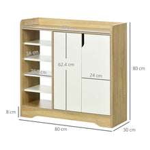Load image into Gallery viewer, Elegant Shoe Storage Organizer with Double Doors &amp; Versatile Shelving Solutions

