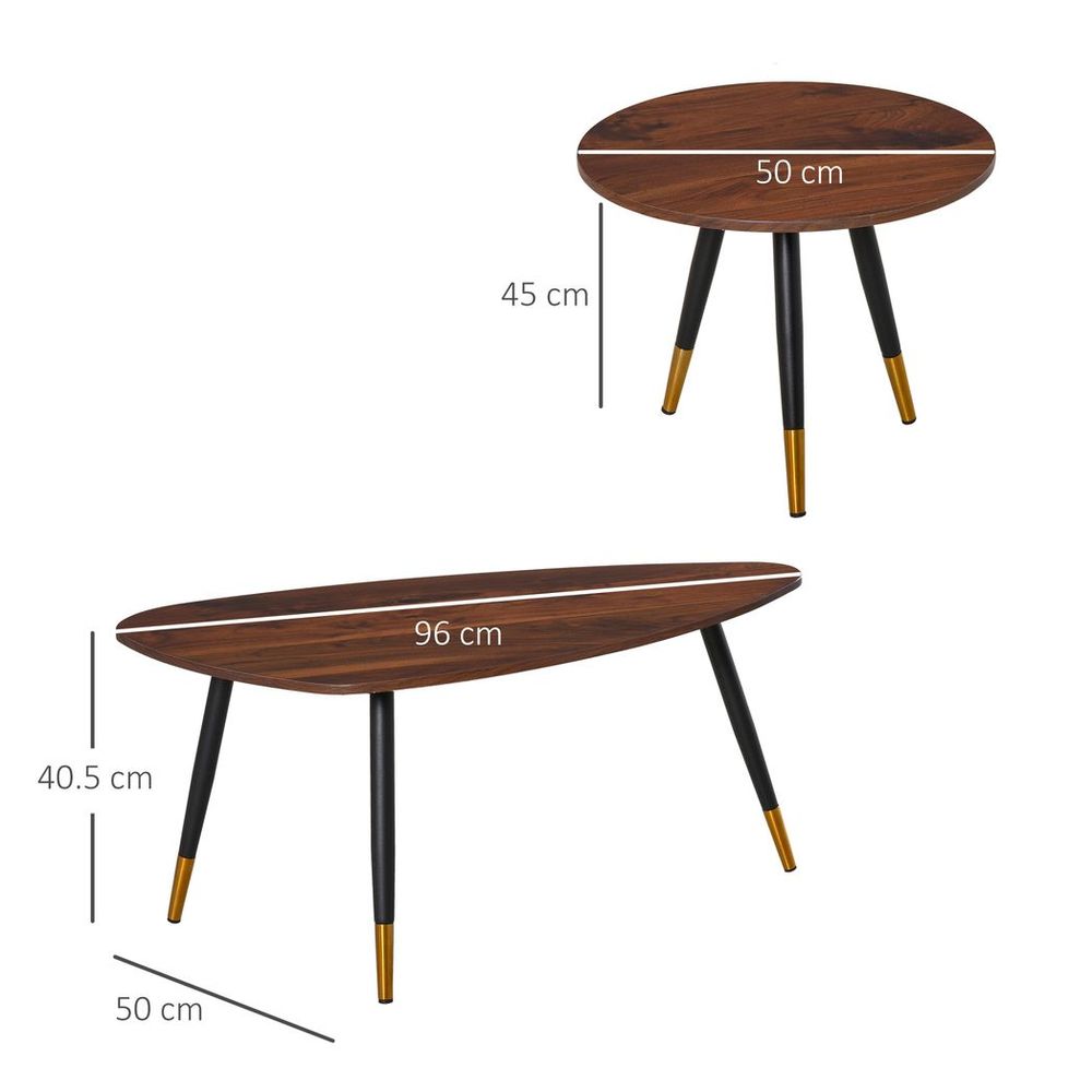 Chic Nesting Coffee Tables - Elegant Stackable Design for Modern Spaces