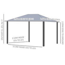 Load image into Gallery viewer, Premium 4x3m Grey Gazebo Canopy Tent with Curtains &amp; Netting - Outdoor Comfort!
