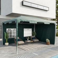Load image into Gallery viewer, 3x4m Green Party Gazebo Tent with 2 Sidewalls - Perfect for Any Outdoor Event!
