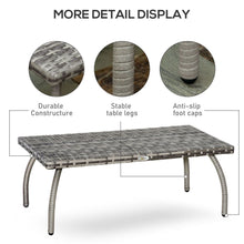 Load image into Gallery viewer, Stylish All-Weather Rattan Coffee Table for Garden &amp; Patio Relaxation
