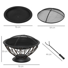 Load image into Gallery viewer, Antique Bronze Fire Bowl: Elegant Outdoor Heater for Cozy Evenings
