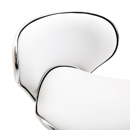 Elegant Rolling Salon Technician Stool with Comfort Cushion & Stylish Chrome Base