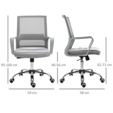 Load image into Gallery viewer, Vinsetto Ergonomic Mesh Office Chair: Adjustable, Comfortable &amp; Stylish
