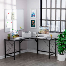 Load image into Gallery viewer, Modern Corner L-Shaped Desk for Home Office &amp; Gaming – Sleek Black Finish
