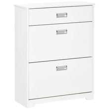 Load image into Gallery viewer, Elegant Tipping Shoe Cabinet: Stylish Entry Organizer for 16 Pairs
