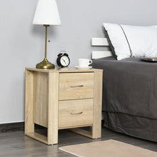 Load image into Gallery viewer, Modern 2-Drawer Nightstand: Stylish Storage for Your Bedroom Essentials
