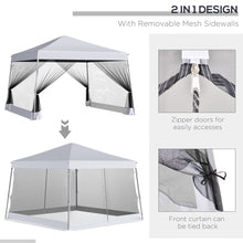 Load image into Gallery viewer, Effortless Outsunny 3.6m Pop-Up Gazebo: Weather-Resistant with Netted Walls
