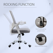 Load image into Gallery viewer, Vinsetto Grey Mesh Swivel Office Chair with Lumbar Support &amp; Adjustable Height
