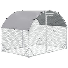 Load image into Gallery viewer, Galvanized Chicken Coop - Spacious Outdoor Hen House with Weather Cover
