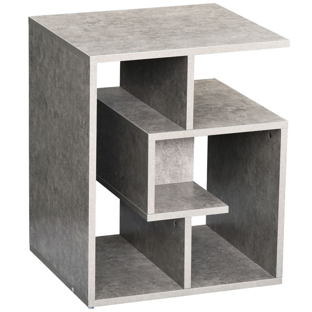 Stylish 3-Tier Side Table with Open Shelves for Versatile Storage & Display