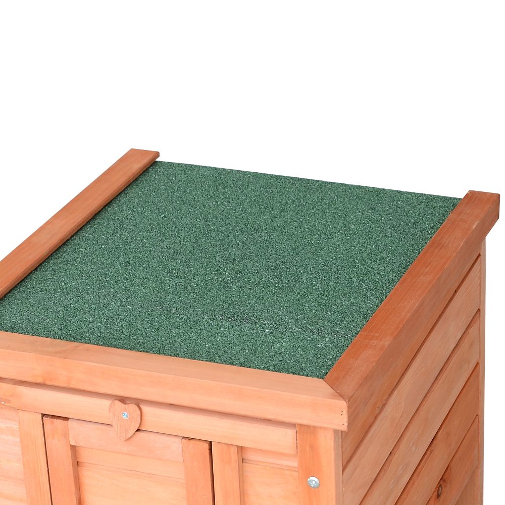 Cozy Wooden Rabbit Hutch: Secure Bunny & Guinea Pig Haven for Small Pets!