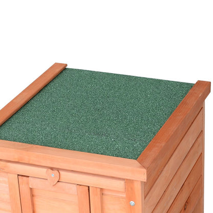 Cozy Wooden Rabbit Hutch: Secure Bunny & Guinea Pig Haven for Small Pets!