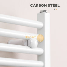 Load image into Gallery viewer, Effortlessly Cozy: HOMCOM 600mm Heated Towel Rail - Luxurious Warmth Anytime!
