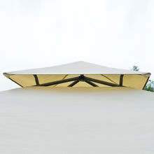Load image into Gallery viewer, Elevate Your Summer: 3.5x3.5m Side-Less Beige Canopy Gazebo with Steel Frame
