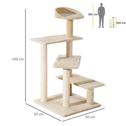 Ultimate Cat Tree Tower: Climbing & Scratching Paradise for Happy Kittens!