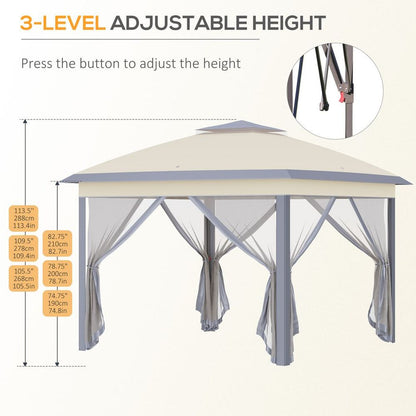 Adjustable Pop-Up Gazebo Canopy Tent with Carry Bag – Ultimate Outdoor Shade