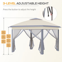 Load image into Gallery viewer, Adjustable Pop-Up Gazebo Canopy Tent with Carry Bag – Ultimate Outdoor Shade
