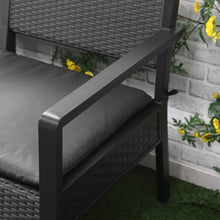 Load image into Gallery viewer, Stylish 4-Piece Rattan-Effect Garden Sofa Set with Cushions by Outsunny
