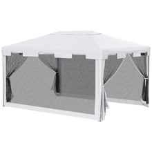 Load image into Gallery viewer, Premium 4x3 m Waterproof Gazebo - Elegant Party Tent with Bug-Resistant Sides
