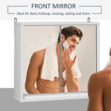 Load image into Gallery viewer, Stylish Wall-Mounted Mirror Cabinet with Adjustable Shelf &amp; Storage for Bathrooms
